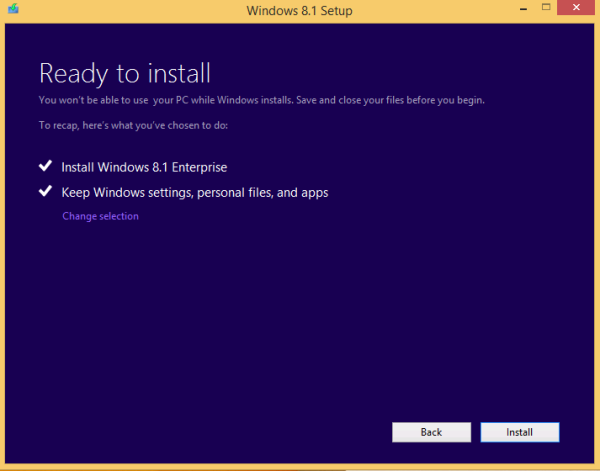 windows 8.1 eval upgrade possible