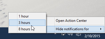 windows 10 notifications disappear