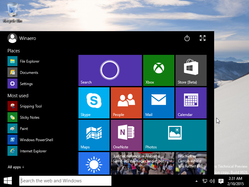 Windows 10 Tablet