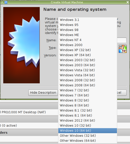 windows 95 virtualbox