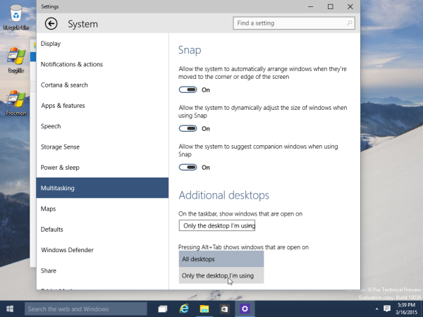 Windows 10 alt tab only current desktop windows