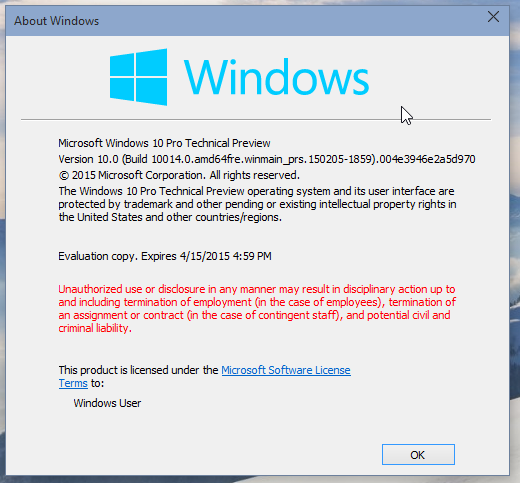 windows 10 build 10041