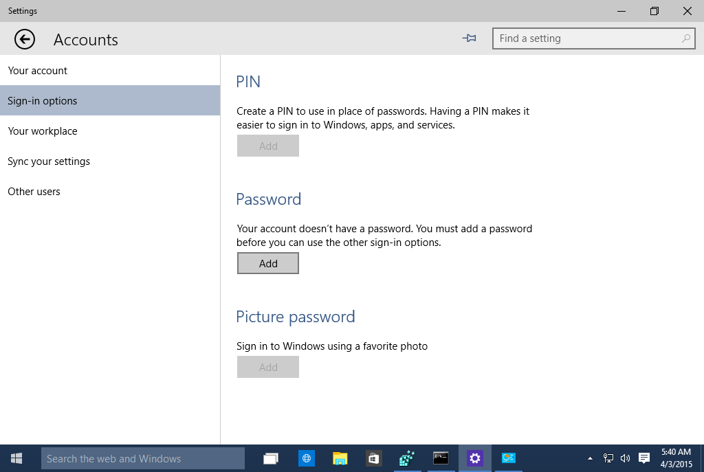 windows 10 manage passwords