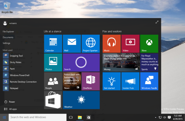 Enableblurbehind windows 10 отсутствует