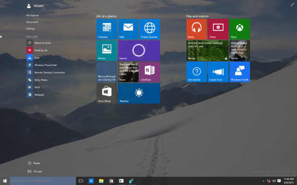 start menu build 10056