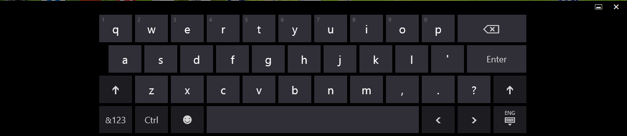 windows 8.1 touch keyboard