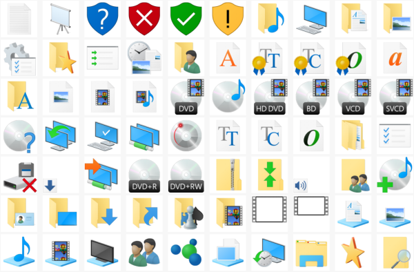 Download Windows 10 build 10125 icons