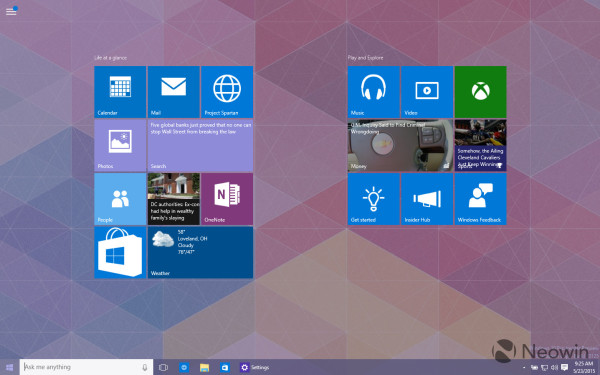 start menu new app installed