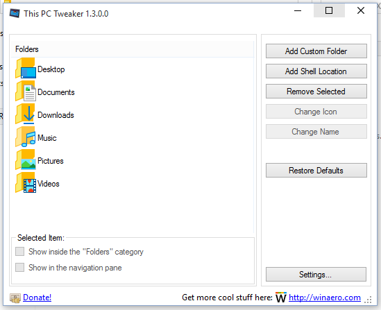 free instals Winaero Tweaker 1.55