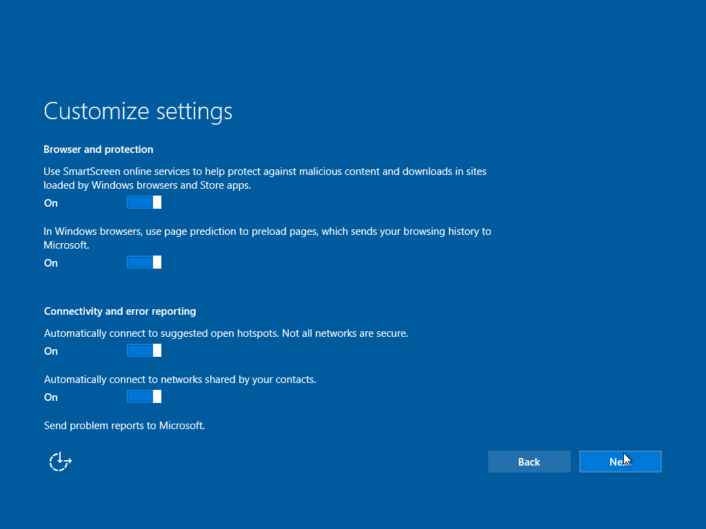 setup standard accounts on windows 10