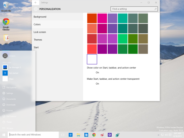 Windows 10 in white