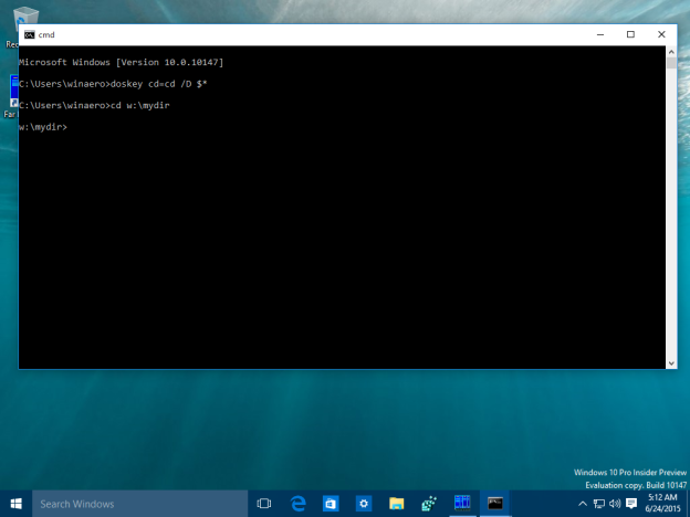 How to set aliases for the command prompt in Windows