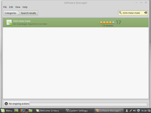 linux mint install mate software manager