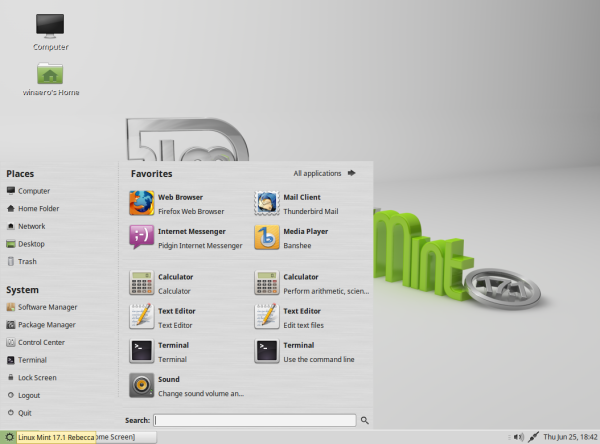 linux mint running mate