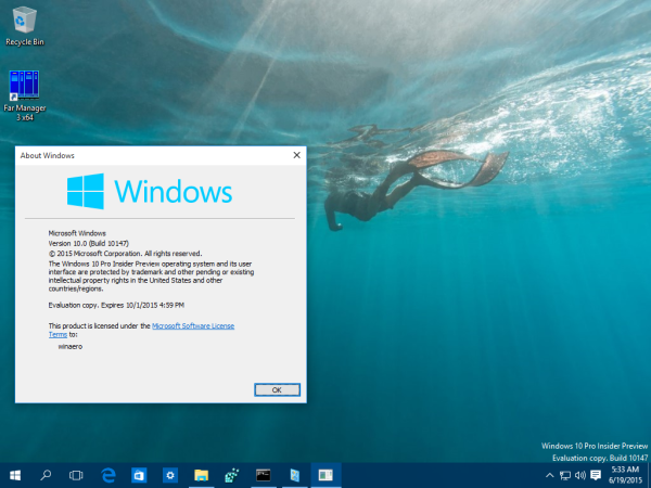 Windows 10 сборка 10147