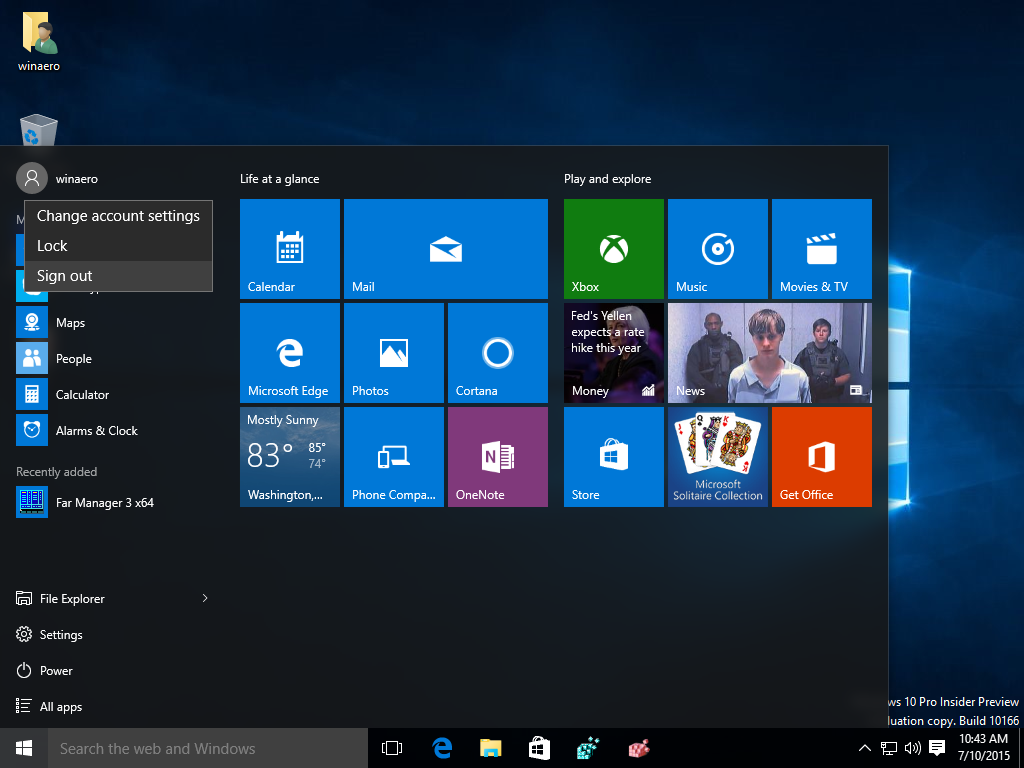 how to sign out microsoft account in windows 10