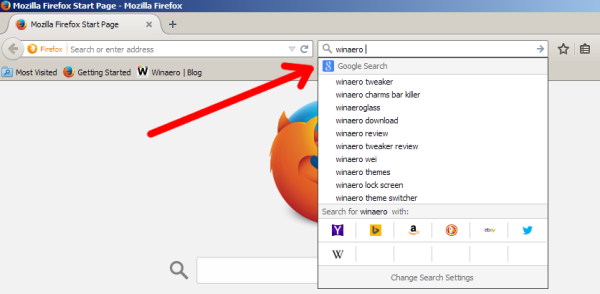 Firefox change default search engine hotkeys