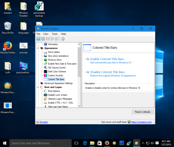 winaero tweaker windows 10 download