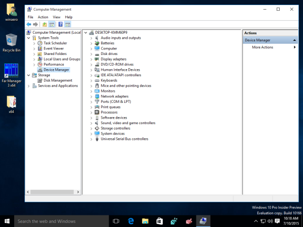 Windows 10 device manager