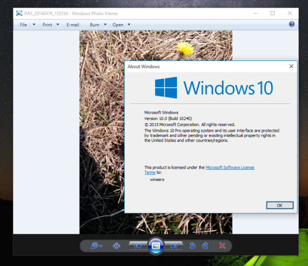 Windows 10 get photoviewer back