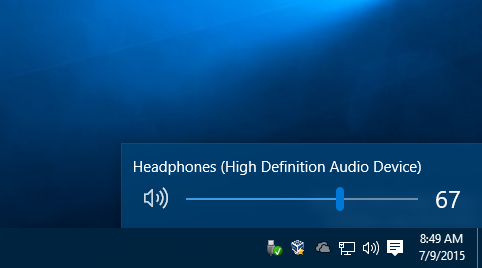 windows 10 volume icon disabled