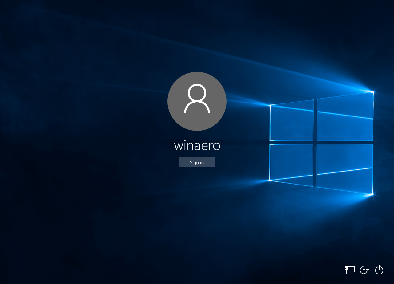 Disable logon screen background image in Windows 10 