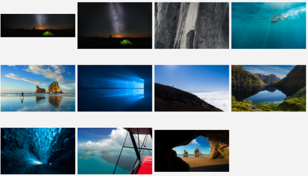 wallpapers from Windows 10 build 10159