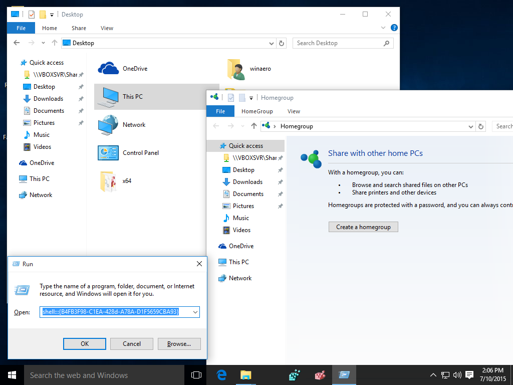 home network file sharing windows 10