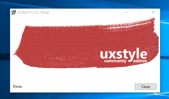 Установите UxStyle Windows 10 -01