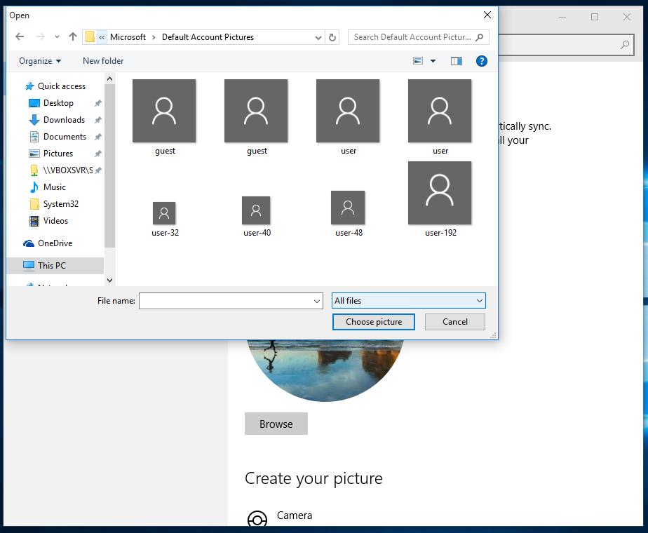 How To Restore The Default User Picture Avatar In Windows 10