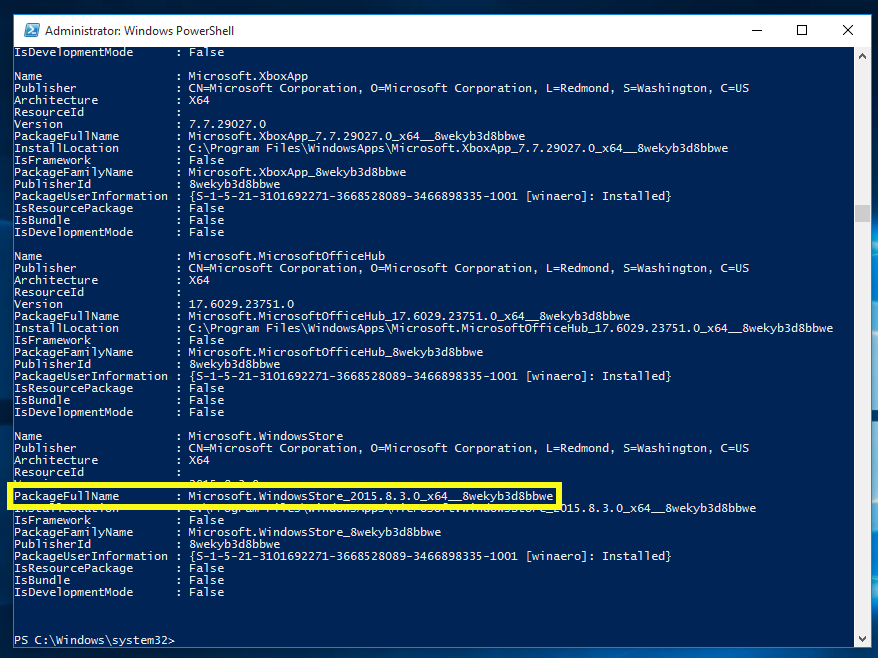 where is powershell located in windows 10