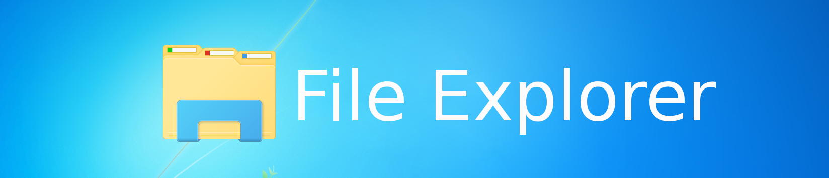 File Explorer logo banner