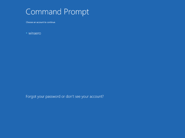 Windows 10 command prompt sign in