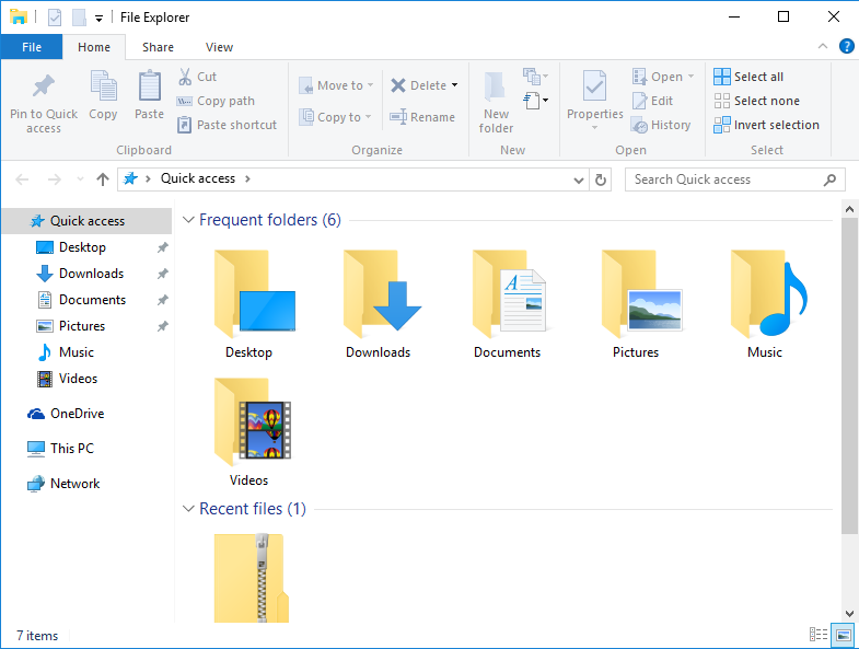Windows 10 folder icon size 1