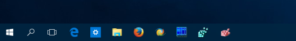 Windows 10 search icon on taskbar