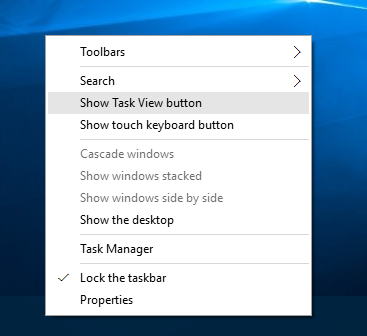 Windows 10 taskview icon
