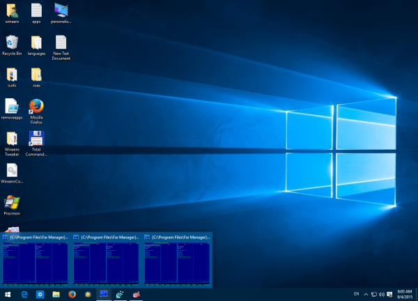 taskbar thumbnail preview windows 10