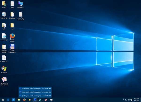 windows 10 make all windows appear