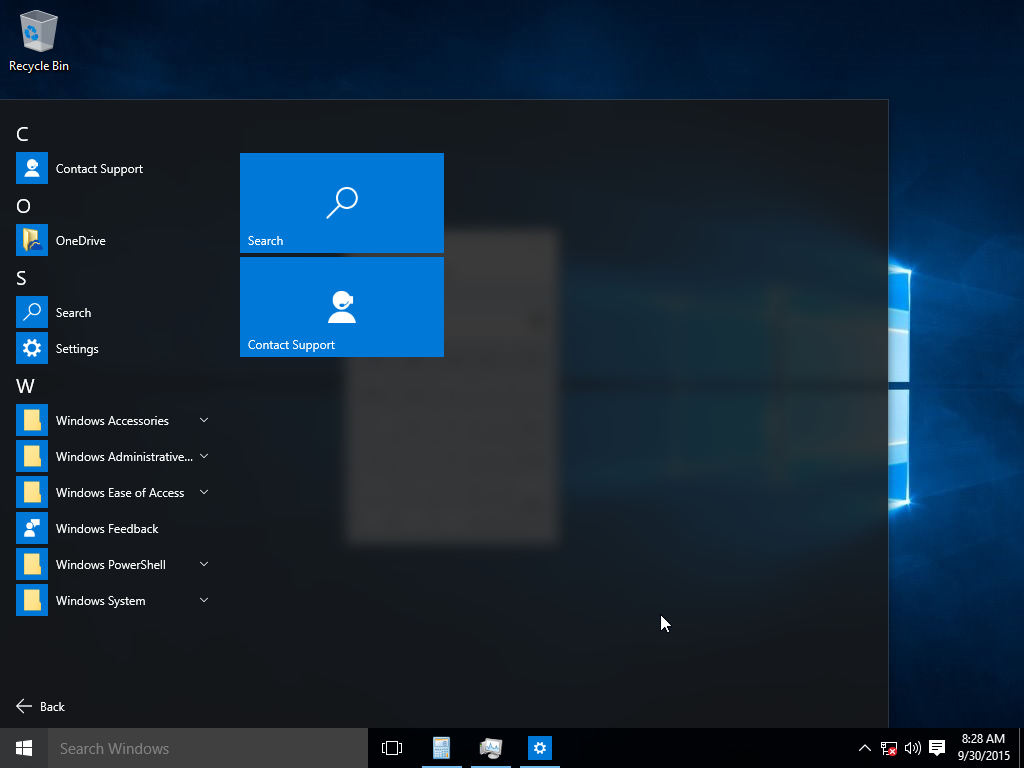 customize windows 10 start menu schools