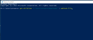 How to unblock files downloaded from Internet in Windows 10
