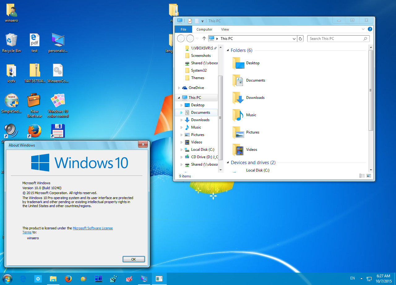 Get Windows 7 Theme For Windows 10