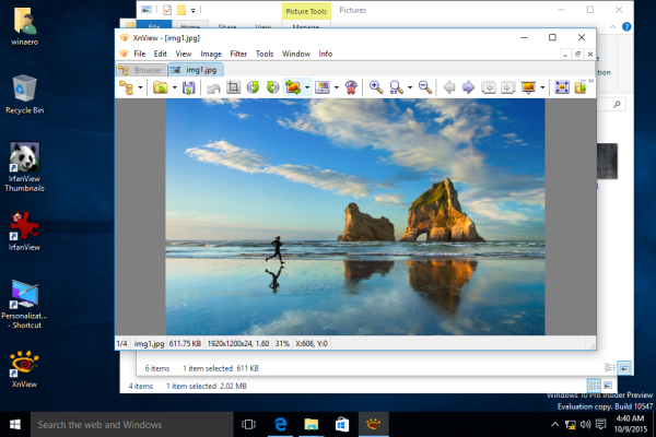 XnView in Windows 10