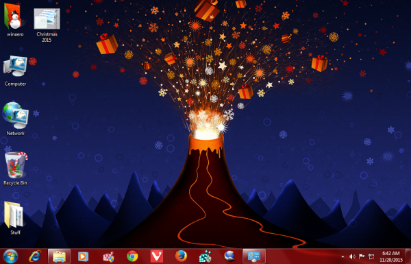 Christmas 2015 theme Windows 7