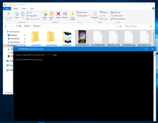 Windows 10 batch rename files