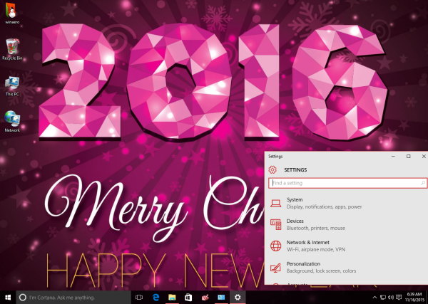 Windows 10 christmas theme 2016 01