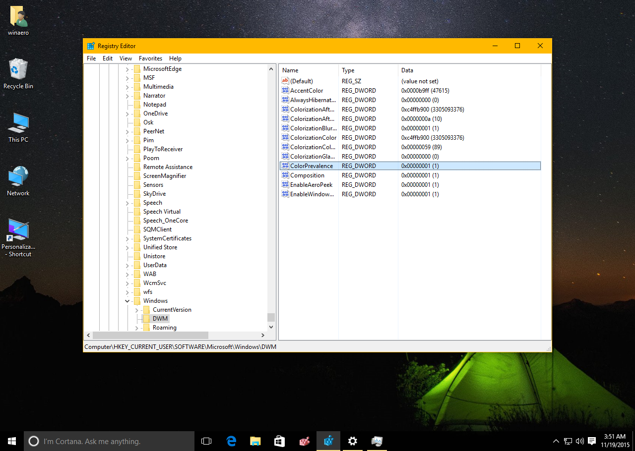 windows 10 lock taskbar