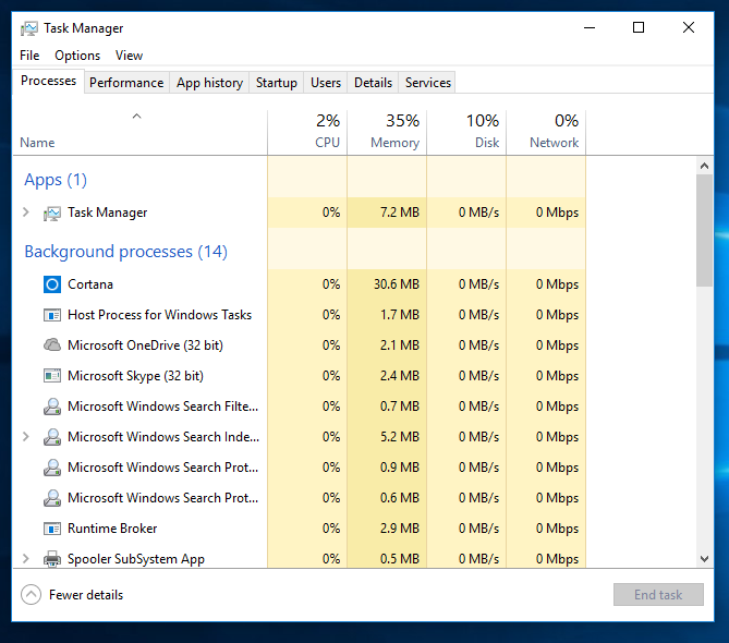 start task manager shortcut windows 7