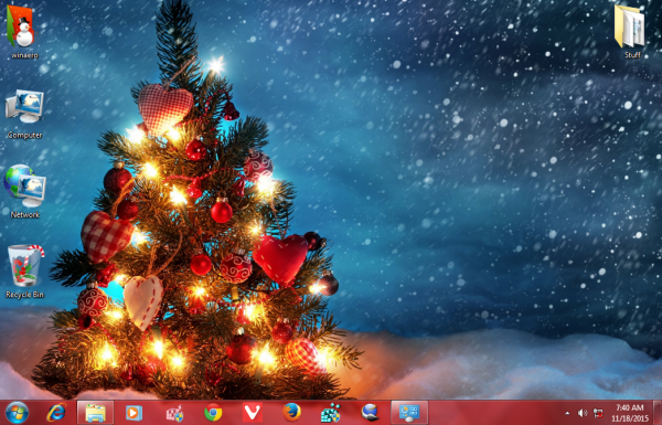 new year 2016 theme WIndows 7-2