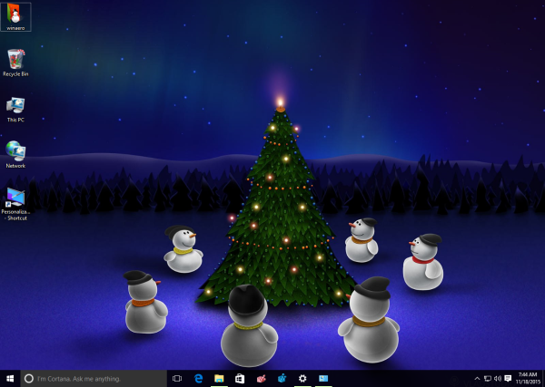 new year 2016 theme Windows 10