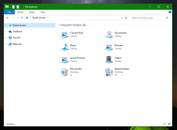 File Explorer Windows 10 quick access with libraries 2